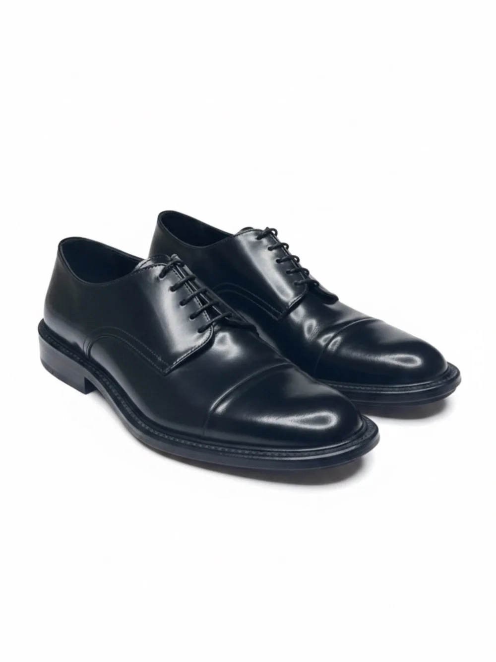 Via Spiga ✦ High Shine Italian Leather Lace Up Oxford Dress Shoes ✦ Black ✦ 9D